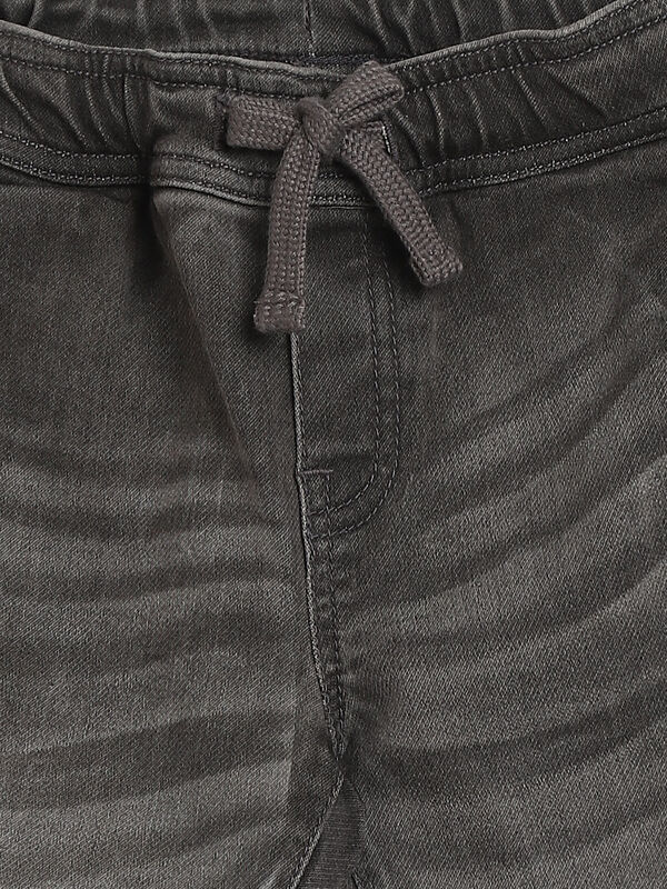 Boys Dark Grey Knitted Long Trouser image number 2